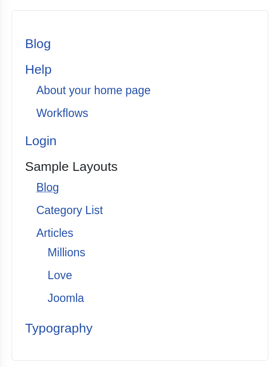 result with template override - plain list without toggle buttons and functionality